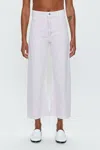 Pistola Penny High Waist Raw Hem Wide Leg Jeans In Multi