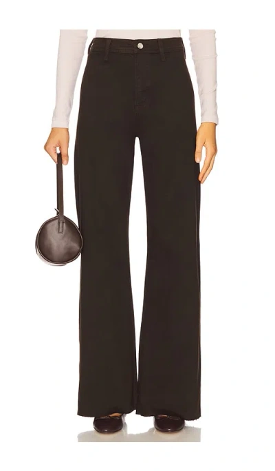 Pistola Penny High Rise Wide Leg Crop Jeans In Brown