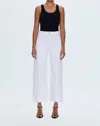 Pistola Penny High Rise Wide Leg Crop Jeans In Blizzard