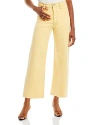 Pistola Penny High Rise Wide Leg Crop Jeans In Flamingo In Soft Honey
