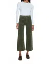 Pistola Penny High Rise Wide Leg Crop Jeans In Martini In Blue