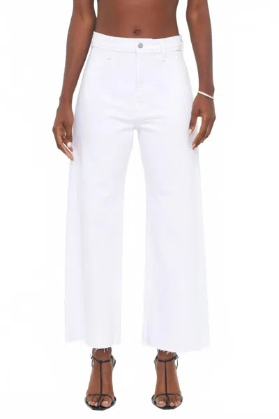 Pistola Penny High Rise Wide Leg Jean In Blizzard In White