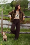 Pistola Penny High-rise Wide-leg Jeans In Brown