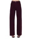 Pistola Penny High Rise Wide Leg Jeans In Claret In Burgundy