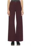 Pistola Penny High Rise Wide Leg Jeans In Claret In Purple