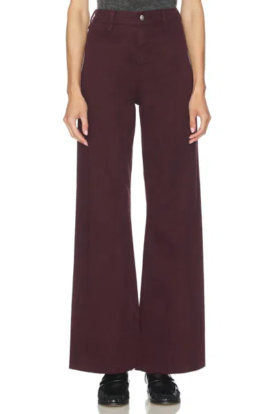 PISTOLA PENNY HIGH RISE WIDE LEG JEANS IN CLARET