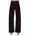 Pistola Penny High Rise Wide Leg Jeans In Mocha In Black