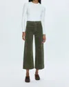 Pistola Penny Crop Wide Leg Corduroy Jeans In Multi