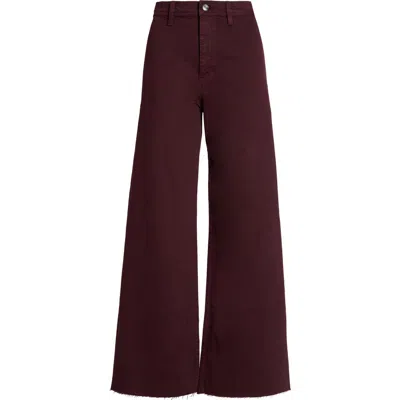 Pistola Penny High Waist Wide Leg Petite Jeans In Brown