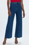 Pistola Penny Pintuck Ankle Wide Leg Jeans In Country Club