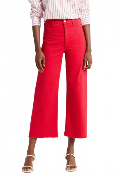 Pistola Penny Wide Leg Jeans In Ruby In Pink