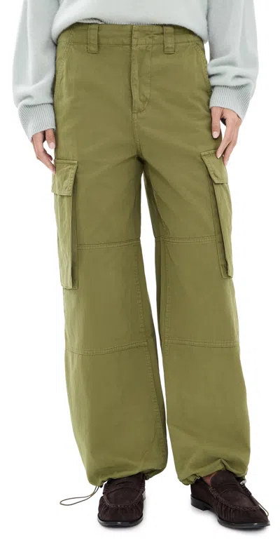 Pistola Petra Drawstring Harem Cargo Pants Deep Moss In Green