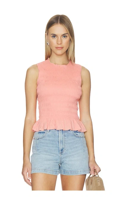 Pistola Phoebe Smocked Tank In Pink