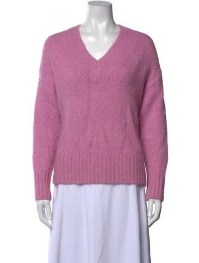 Pre-owned Pistola Plunge Neckline Sweater In Pink