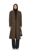 Pistola Prescott Wool Blend Coat In Caper In Olive
