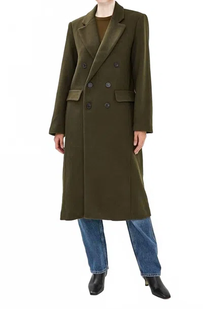 Pistola Prescott Wool Coat In Caper In Green