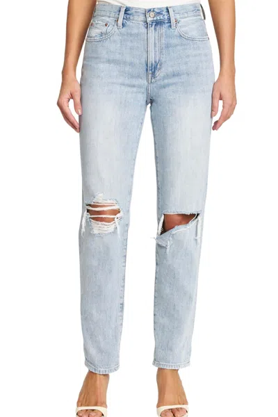 PISTOLA PRESLEY HIGH RISE RELAXED JEAN IN GAZE DISTRESSED
