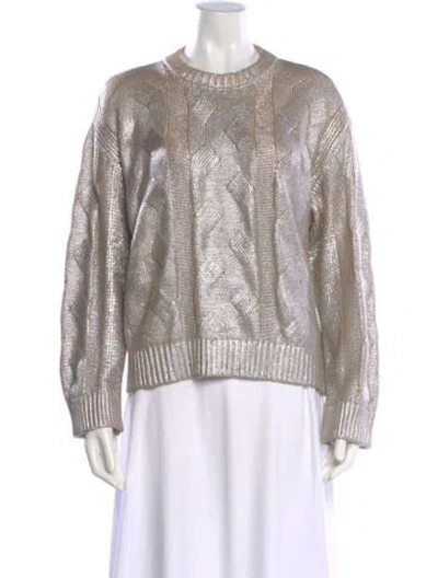 Pre-owned Pistola Printed Crew Neck Sweater