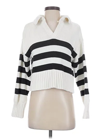 Pre-owned Pistola Pullover Sweater In White