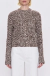 Pistola Quinn Mixed Stitch Cotton Blend Sweater In Brown