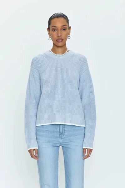 Pistola Ren All Day Sweater Top In Light Blue