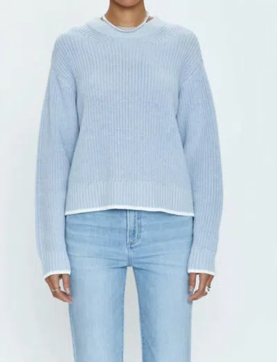 Pistola Ren Crewneck Sweater In Light Blue