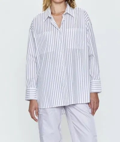 Pistola Myla Stripe Button-up Shirt In Portofino Stripe