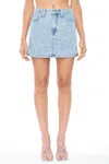 Pistola Rhea Mid Rise Mini Skirt In Island In Blue