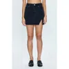 Pistola Rhea Mid Rise Mini Skirt In Navy In Black