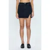 Pistola Rhea Mid Rise Mini Skirt In Navy In Black