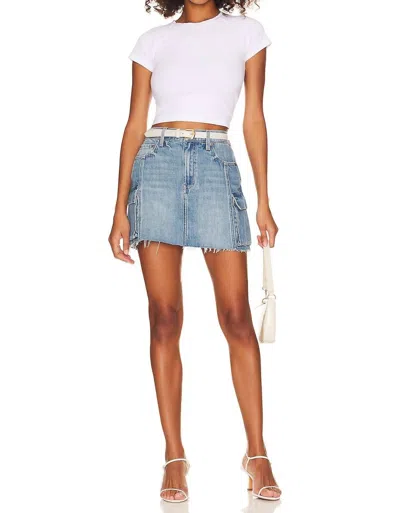 Pistola Rhea Mid Rise Mini Skirt In Heat