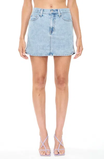 Pistola Rhea Mid Rise Mini Skirt In Island