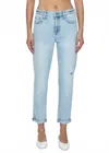 Pistola Riley Mid Rise Relaxed Girlfriend Jeans In Saint Vincent In Blue