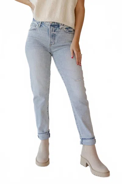 Pistola Riley Mid Rise Relaxed Girlfriend Jeans In Saint Vincent In Multi