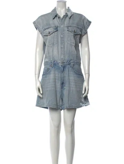 Pre-owned Pistola Romper In Blue