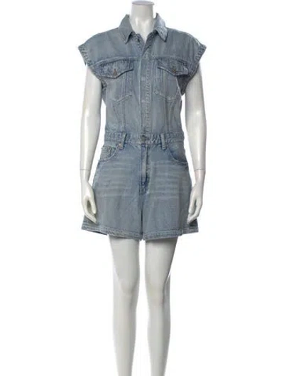 Pre-owned Pistola Romper In Blue