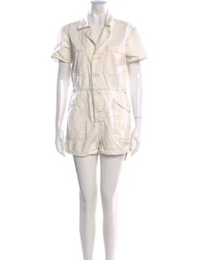 Pre-owned Pistola Romper In Neutral