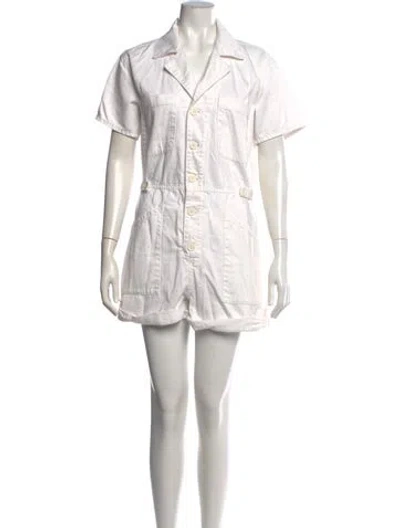 Pre-owned Pistola Romper In White