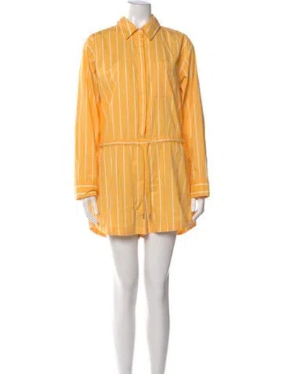 Pre-owned Pistola Romper In Yellow
