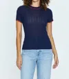 Pistola Romy Crew Neck Tee In Navy With Cherry In Multi