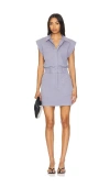 Pistola Rosie Cap Sleeve Stretch Cotton Minidress In Herloom Lilac