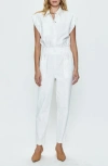 Pistola Rosie Denim Utility Jumpsuit In Porcelain