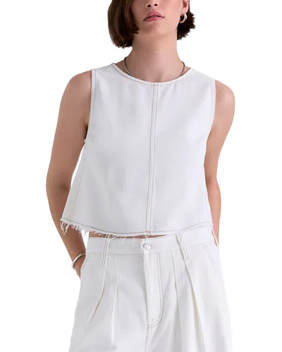 Pistola Rue Crop Popover Swing Top In White