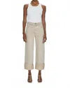 Pistola Ryder High Rise Cuffed Jean In Oat In Neutral
