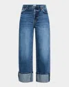 Pistola Ryder High-rise Cuffed Straight Jeans In Fulton