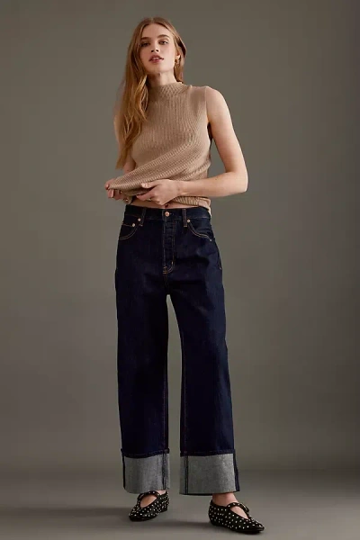 Pistola Ryder High-rise Cuffed Straight-leg Jeans In Blue