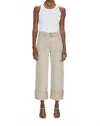 Pistola Ryder High Rise Cuffed Straight Leg Jeans In Oat In Brown