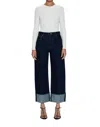 Pistola Ryder High Waist Straight Leg Jeans In Countdown In Blue