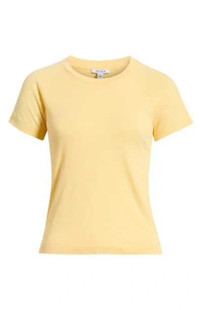 Pistola Ryn Ringer Cotton T-shirt In Yellow