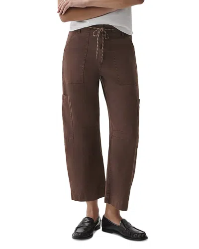 Pistola Sabrina Cotton Curved Utility Pants In Lindt